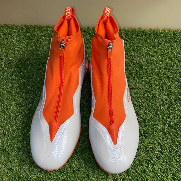 Men\'s Adidas Nasty 2.0 Football Cleats Orange White GZ9605 Size 13.5 NEW main image 5